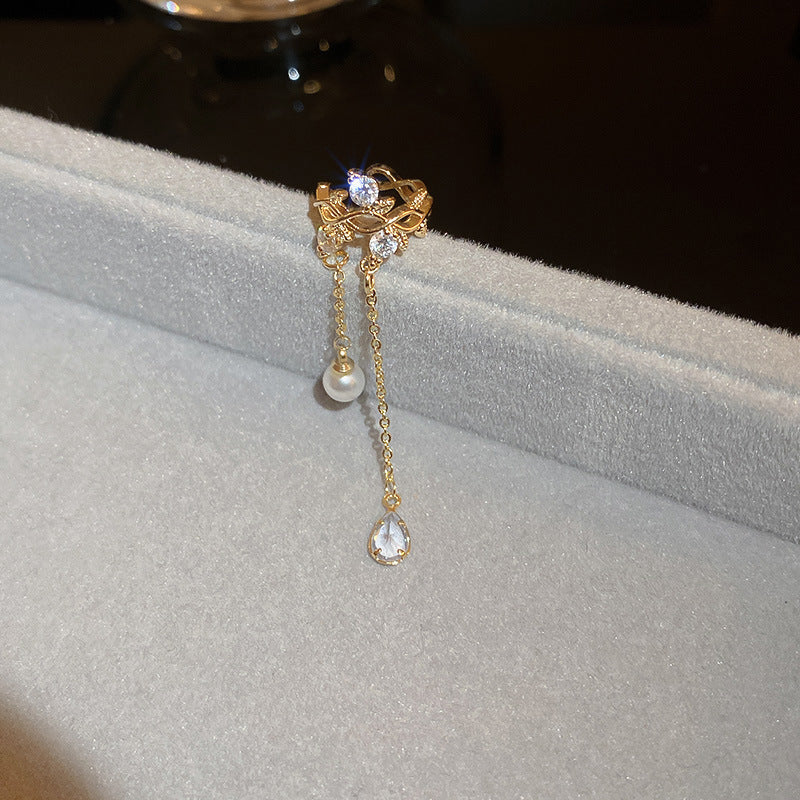Wholesale Butterfly Tassel Ear Cuff Earrings Alloy